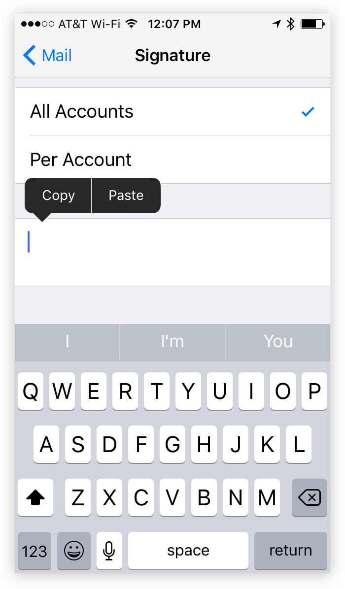 Beautiful iPhone Email Signature