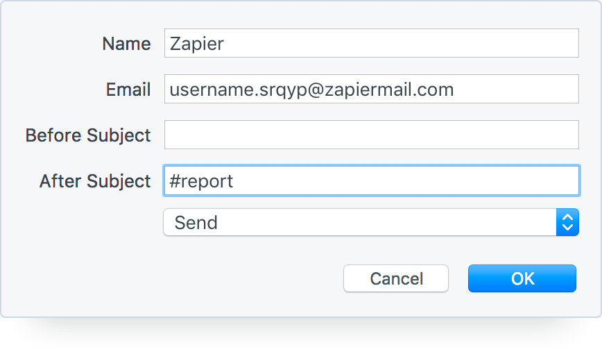 Create a Zapier Zap from an Email